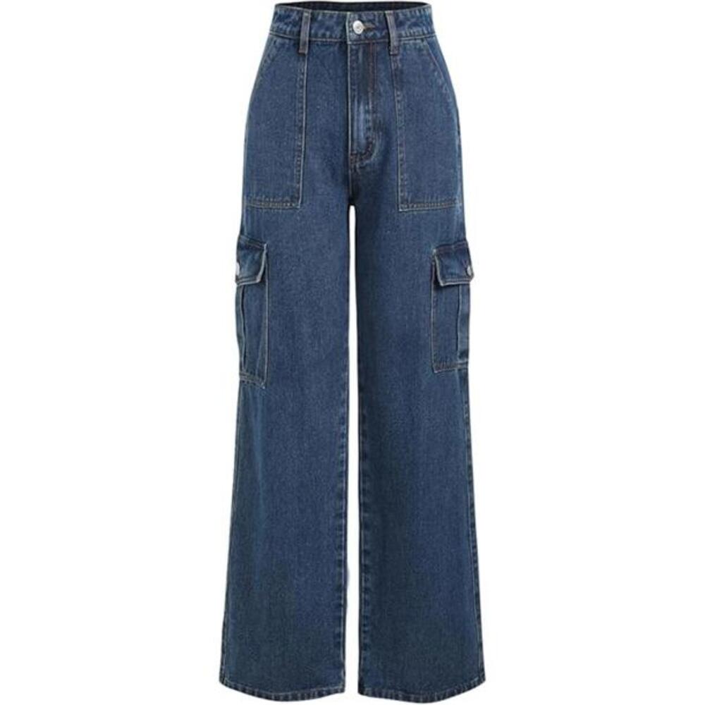 Cider Alessia Solid Cargo Jeans -‎ Size XS